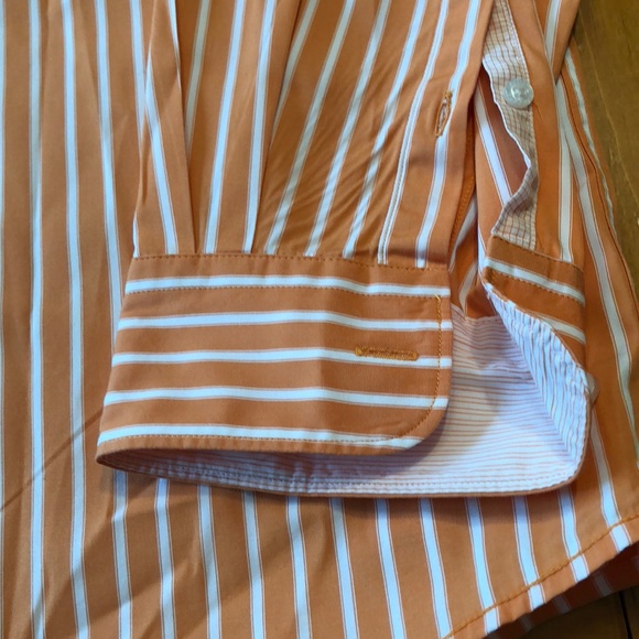 Men’s Lacoste Regular Fit 44 Button Up Orange - Picture 6 of 6